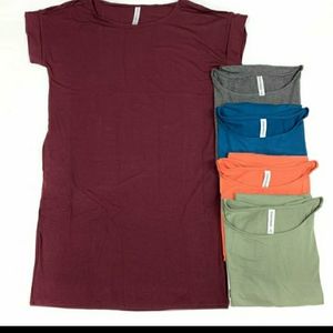 NWOT Zenana XL t shirt dress charcoal